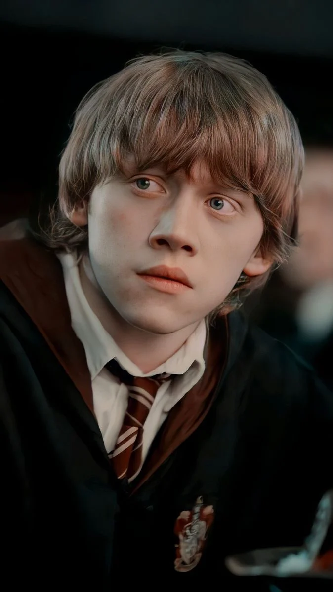 Ron Weasley in Gryffindor robes