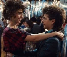 Two people dancing at the Snow Ball